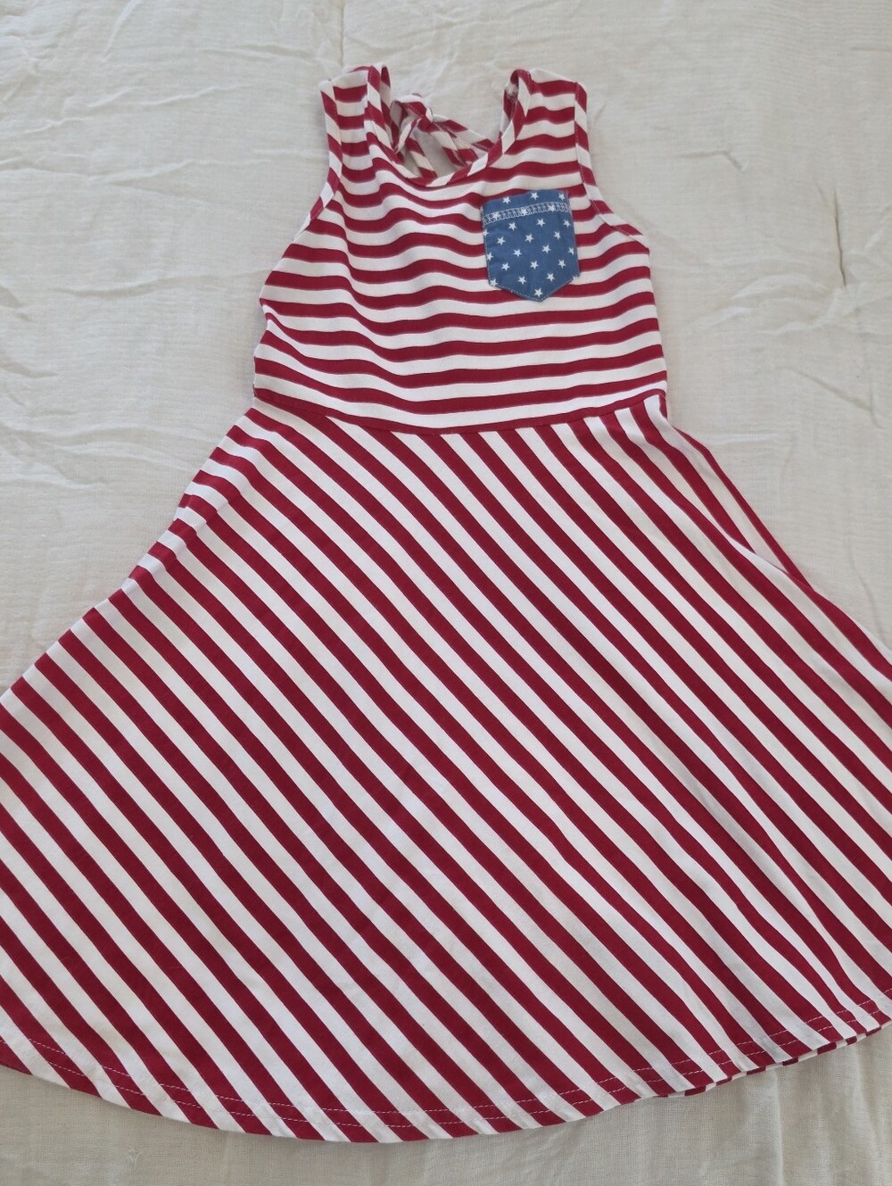 Ricrac and Ruffles Girls Patriotic Dress Size 6